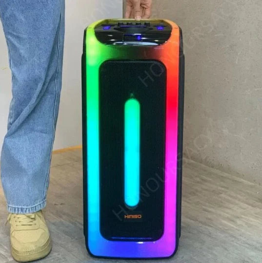 Boxa portabila bluetooth, AT PERFORMANCE, D-2806, USB, Radio FM, microfon, joc de lumini RGB